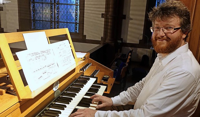 Jan Dolezel beim Schopfheimer Orgelsommer   | Foto: Roswitha Frey