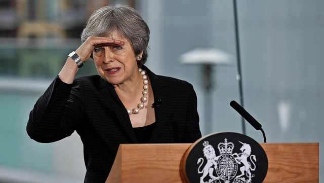 Wohin geht der Weg? Theresa May will i...einen anderen einschlagen als die EU.   | Foto: DPA