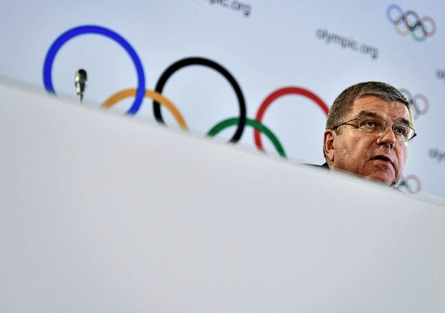 Der Herr der Ringe: Thomas Bach   | Foto:  AFP