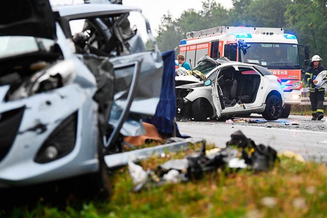 Schwerer Unfall auf der A81 bei Heilbronn.  | Foto: dpa