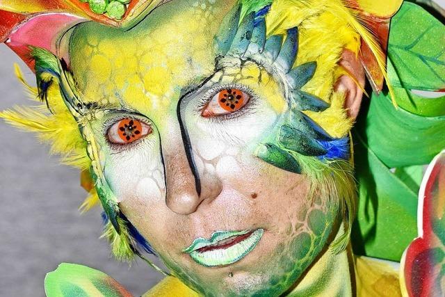 Fotos: Bunte Krper beim Bodypainting-Festival am Titisee