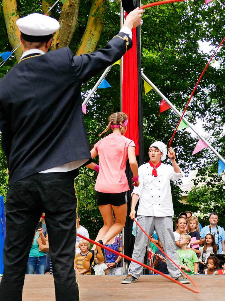 Ganz maritim gab sich der Kinder- und Jugendzirkus Faustino bei seinem Programm 2018: 