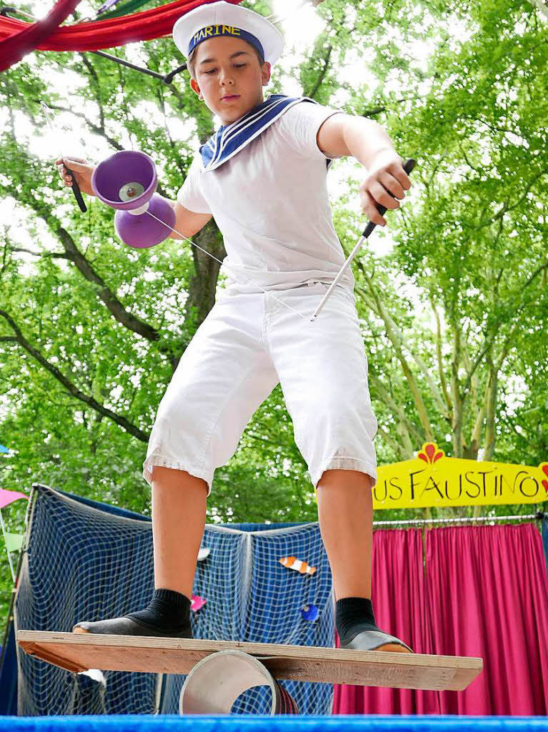 Ganz maritim gab sich der Kinder- und Jugendzirkus Faustino bei seinem Programm 2018: 