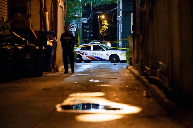 Die Polizei in Toronto besttigt zunc...elebten Strae im Stadtteil Greektown.  | Foto: AFP