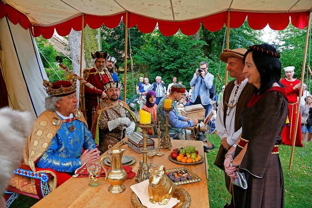 Seltenes Privileg beim Mahlberger Stad...rhalte Audienz bei Knig Friedrich II.  | Foto: Sandra Decoux-Kone