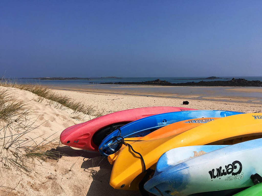 Ablegen und den Alltag vergessen: Sandstrand auf Herm 