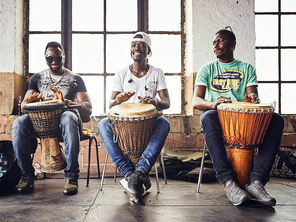 Die afrikanische Trommelgruppe Terricafò  | Foto: FELIX GROTELOH FOTOGRAFIE