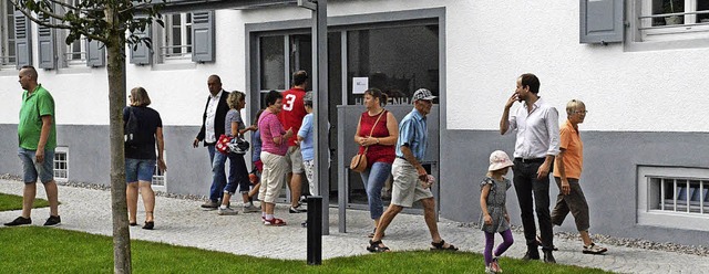 Groer Andrang herrschte bei der Besic...t  am nrdlichen Ortsrand von Hausen.   | Foto: Edgar Steinfelder