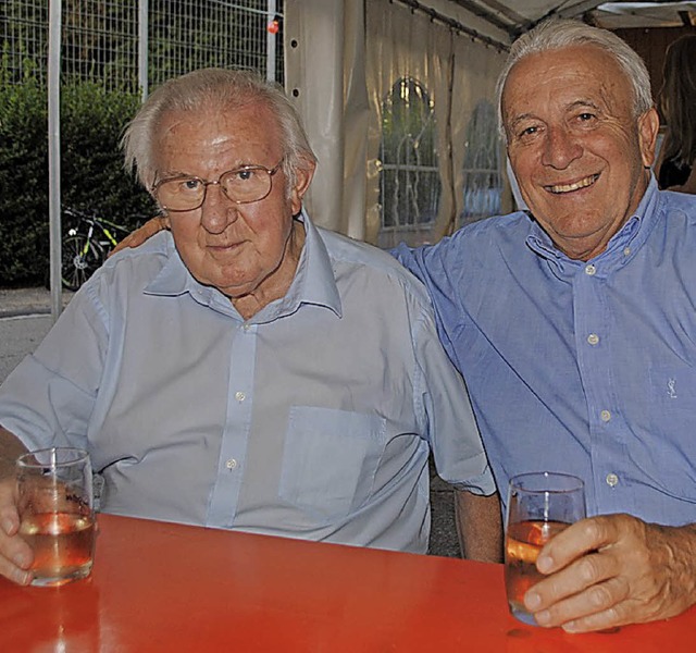 Erhard Lovsky mit  Roland Paolucci (rechts)  | Foto: Sedlak
