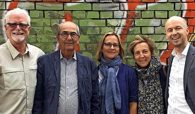 Treffen der Schwester-Stiftungen: Denn... Ann Dowley, Diana Cohn und Tim Gbel   | Foto: Schpflin-Stiftung