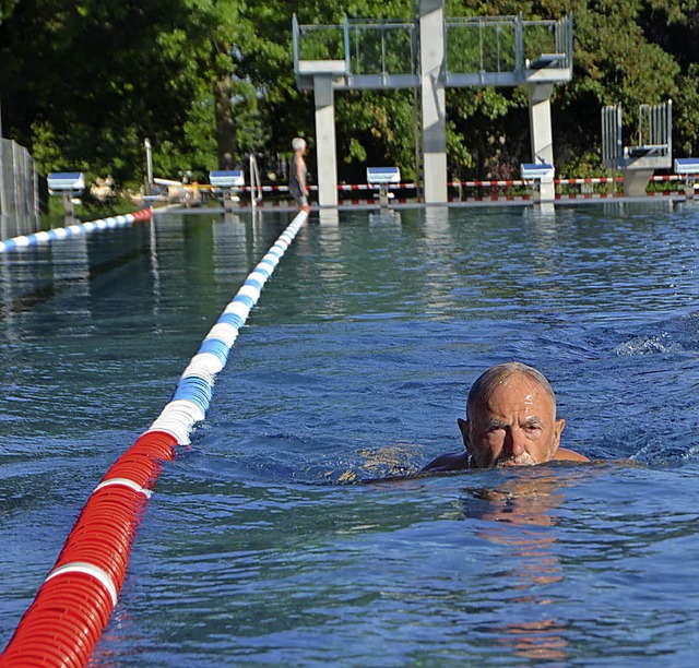 Kommt gut an bei den Nutzern: Das Freibad ber der Elz.  | Foto: Walser