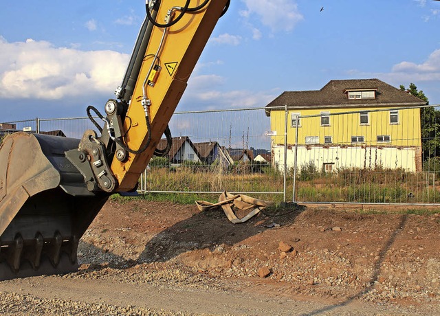 Das Gelbe Haus ist ein letzter berrest der ehemaligen Weberei.   | Foto: Anja Bertsch