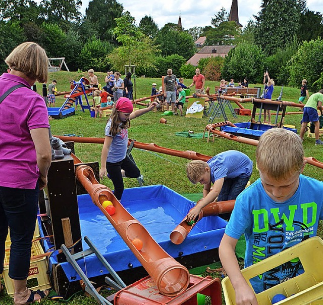 In Bad Krozingen geht es heute um 15 U...er-Park mit der Wasserbaustelle los.    | Foto: Susanne Mller