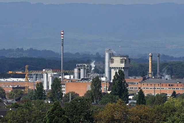 Das ehemalige Rhodia-Werk im Industrie... Eigentmer Solvay  an BASF veruern.  | Foto: Thomas Kunz
