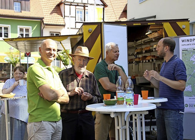 Das Konsortium: Marcus Brian (links) u...rund um ihre Ansichten zur Verfgung.   | Foto: Stephanie Jakober