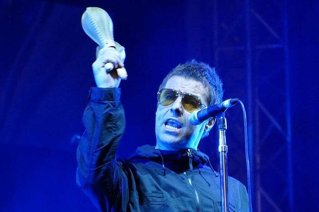 Liam Gallagher auf dem Lrracher Marktplatz  | Foto: Peter Gerigk