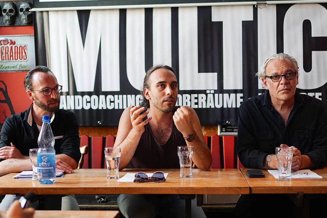 Rainer Rieckmann, Ben Krahl und Franck... von Multicore (von links nach rechts)  | Foto: Simon Langemann