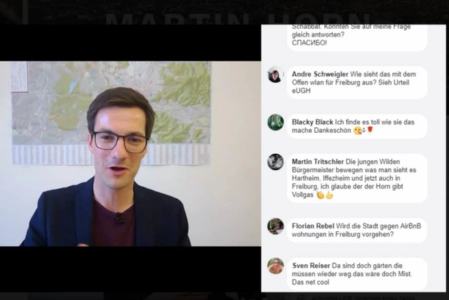 Brgerinnen und Brger stellen Fragen auf Facebook.   | Foto: Screenshot: BZ