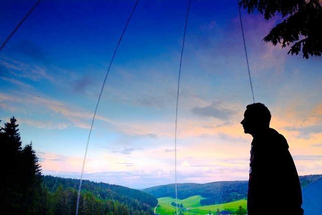 Bei Furtwangen kann man mitten im Wald in einer Plastikblase bernachten