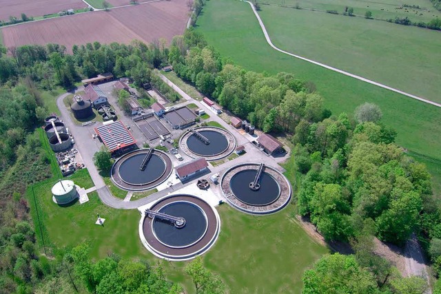 Die Klranlage Kappel nach der Erweiterung aus der Vogelperspektive.  | Foto: Kranlage