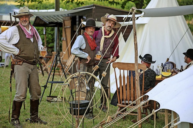 Die Cowboys beim  Westerncamp knnten aus einem Clint-Eastwood-Film stammen.   | Foto: S. Decoux-Kone