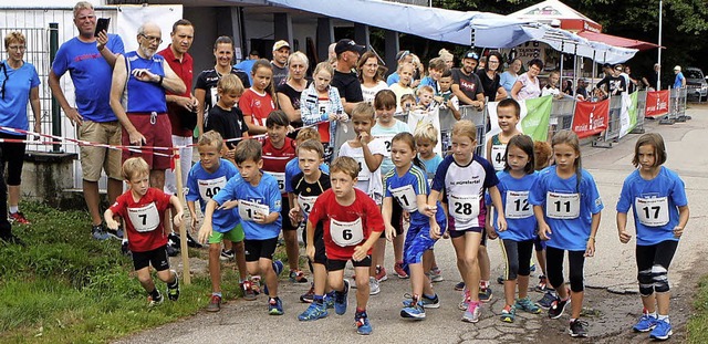 Zum Schlerlauf starteten 18 Jungen un...rsklasse U10 jeweils den ersten Platz.  | Foto: Reinhard Herbrig