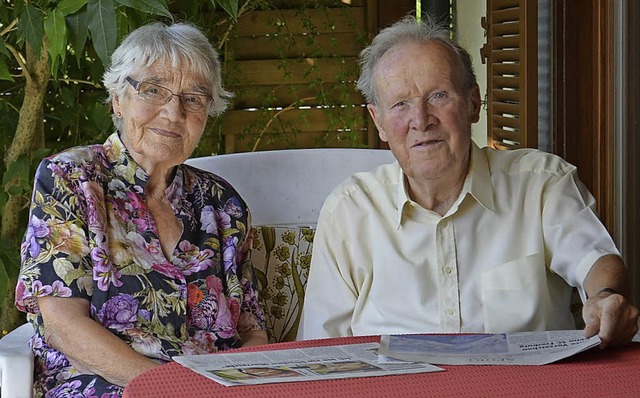 Ilse und Hans-Jochen Schuck sind seit 60 Jahren verheiratet.   | Foto: rderer