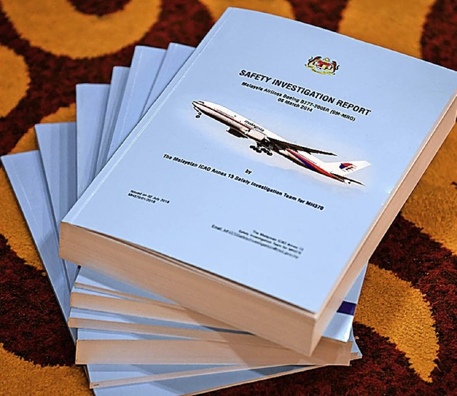450 Seiten ohne Antwort: der Abschlussbericht zu MH370   | Foto: AFP