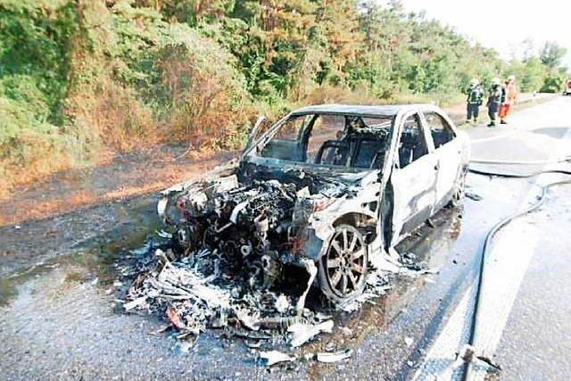 Fahrzeugbrand auf der A5