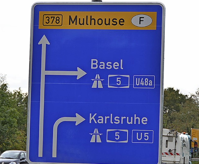 Die Anschlussstelle Mllheim-Neuenburg wird umgebaut.  | Foto: Jacob