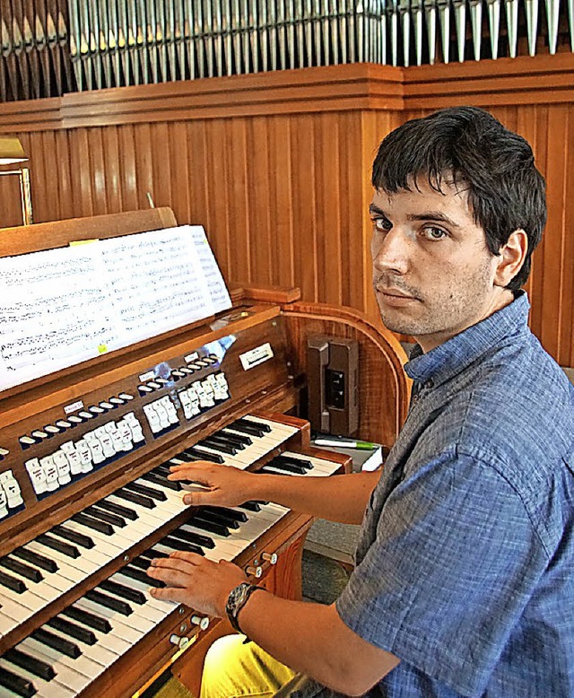 Mirko Rechnitzer, Organist und Musikwi...el von Sankt Achatius in Niederhausen.  | Foto: Ilona Hge