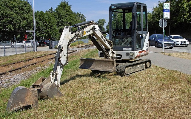 Am Dreispitz werden in Krze Buswartehuschen aufgestellt.   | Foto: Frey