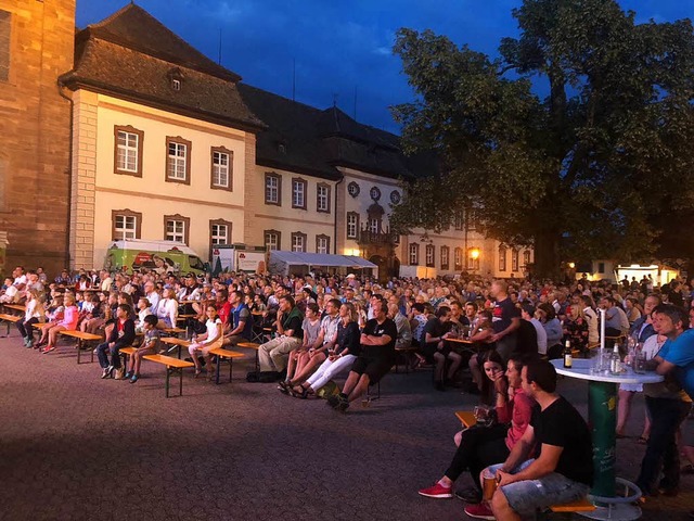 Open-air-Kino in St. Peter: auf dem Kl...#8222;Schwarzwaldmdel&#8220; gezeigt.  | Foto: Ramon Harnisch