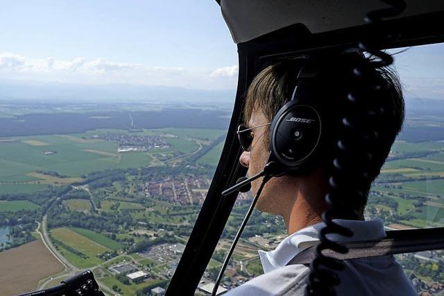 Rundflug ber die Festungsanlage von Neuf-Brisach