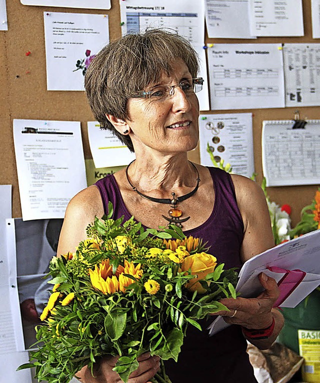 Das 40-jhrige Dienstjubilum feierte  Ursula Albiez.  | Foto: Friedrich-Ebert-Schule