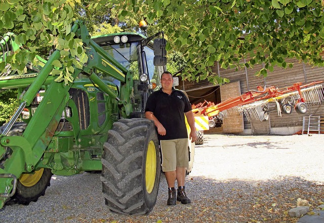 Landwirtschaftliche Gerte wie der gro...Landwirt Christian Mller ausgestellt.  | Foto: Jutta Schtz