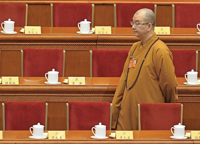 Dem buddhistischen Mnch Abt Xuecheng ...n, Nonnen zum Sex gezwungen zu haben.   | Foto: afp