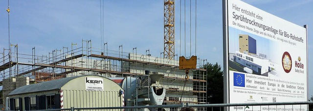 Hier im Industriegebiet Rohrlache ents...rhtrocknungsanlage fr Bio-Rohstoffe.  | Foto: Karlernst Lauffer