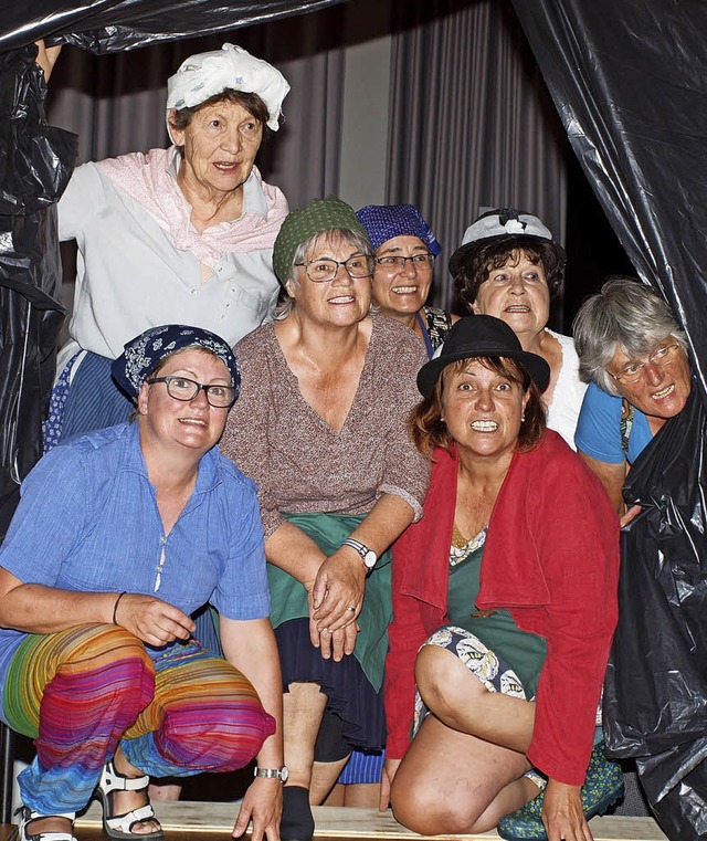 Die Emmendinger  Marktfrauen &#8211; d...; Marktspiel&#8220; in der Steinhalle   | Foto:  iwi