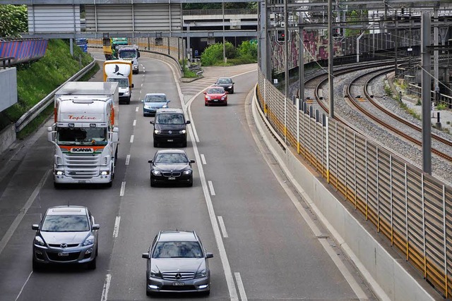 Die Basler Stadtautobahn wird saniert (Archivbild).  | Foto: Daniel Gramespacher