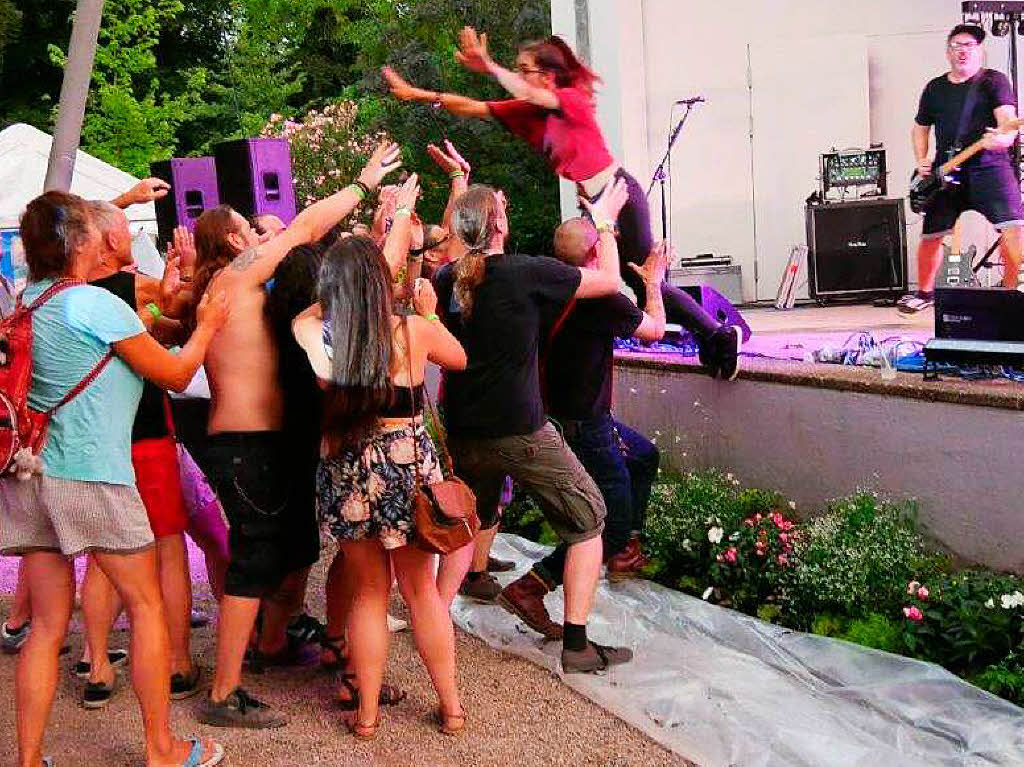 Musiker und Besucher hatten viel Spa beim Beat-&-Bite-Festival in Bad Sckingen.