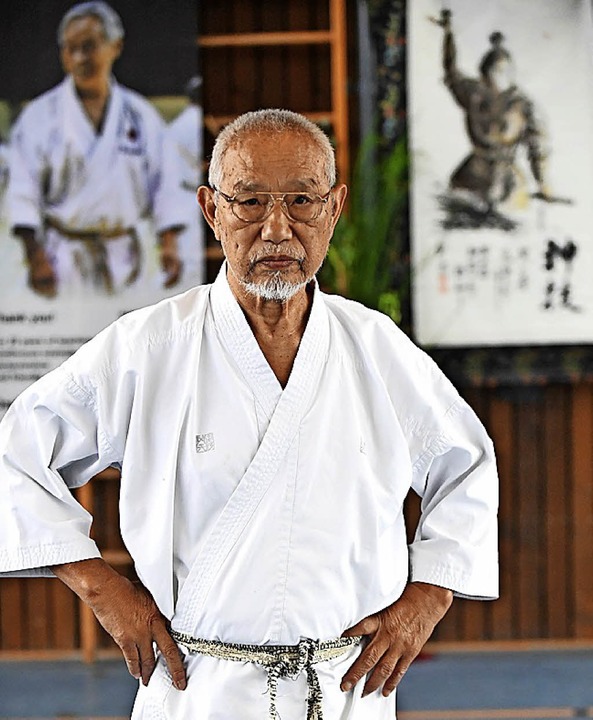 Legende ohne Allren: Karate-Gromeister Tanaka gilt als der letzte Samurai.  | Foto: Wolfgang Scheu