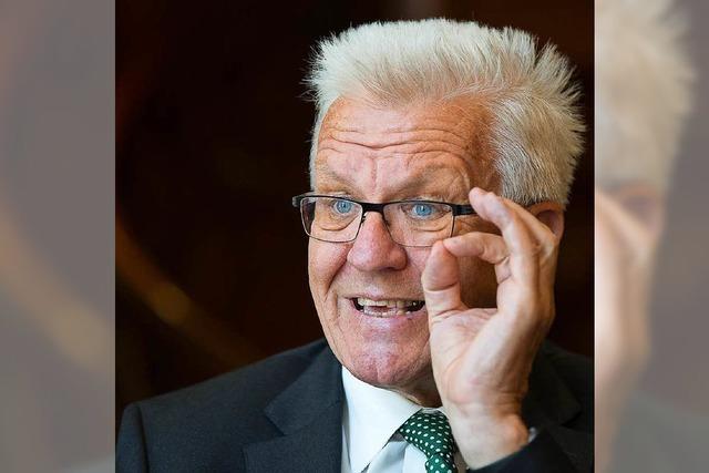 Umfrage: Winfried Kretschmann beliebtester Ministerprsident