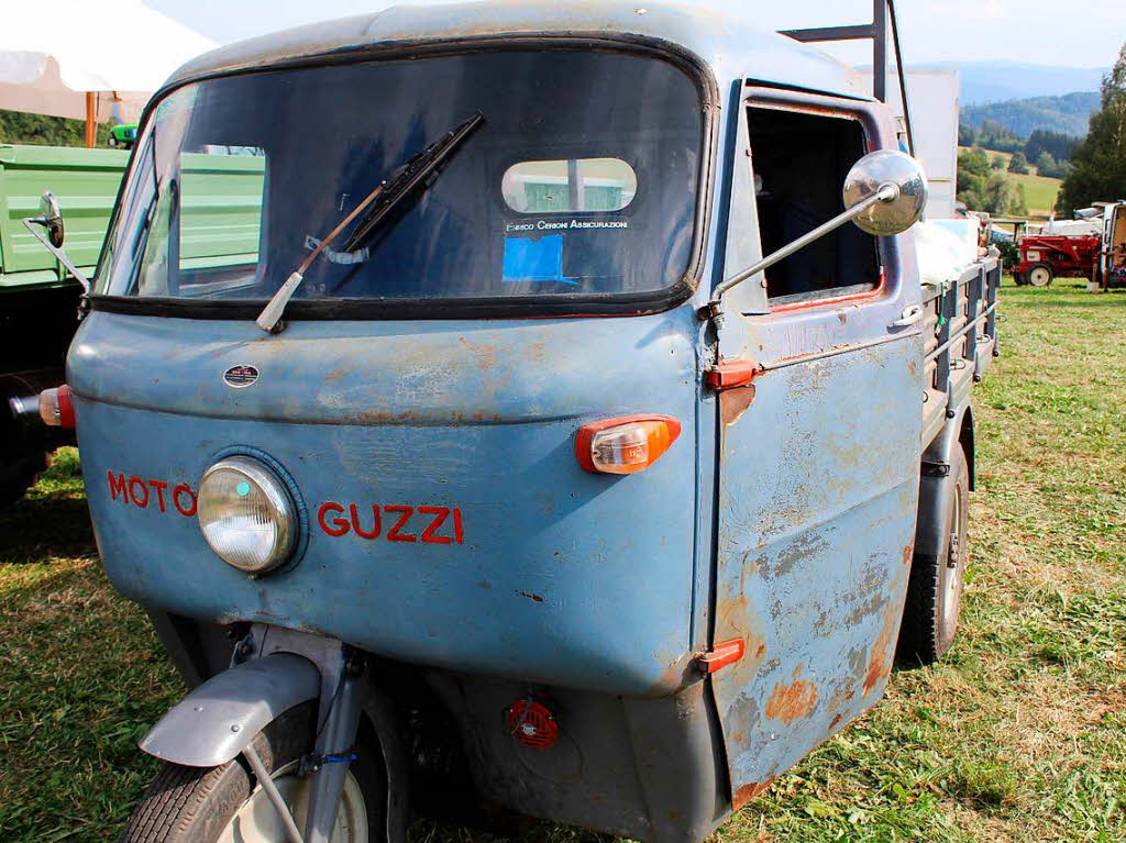 Auch solche Kuriositten gabs: Ein historisches Moto Guzzi- Lastenmotorrad "Falcone