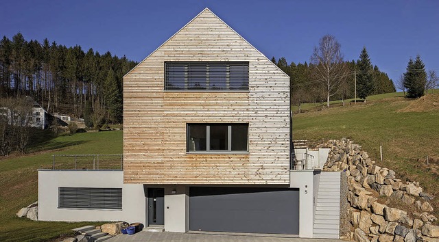 Klare Formensprache: Wohnhaus in Biederbach  | Foto: Johannes Vogt