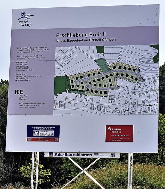 Derzeit wird das Baugebiet Breit II in...dort die ersten Eigenheime entstehen.   | Foto: Jrn Kerckhoff