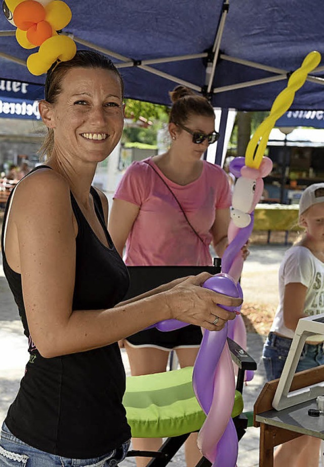 Bespaung mit Luftballons  | Foto: Rita Eggstein