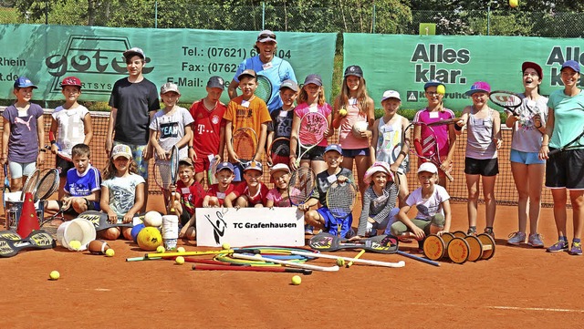 Mit so vielen verschiedenen Spiel-  un...izeitcamp des Tennisclub Grafenhausen.  | Foto: Dorothe Kuhlmann