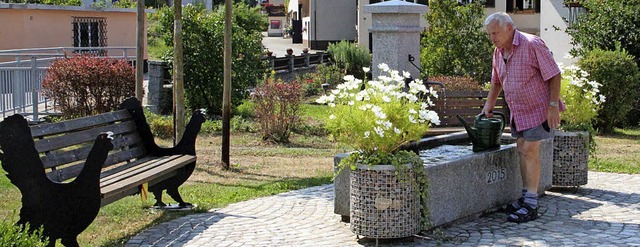 Dorfbrunnen Marzell  Ein wichtiger Was...muck entlang der Kandern zu versorgen.  | Foto: Rolf-Dietger Kanmacher