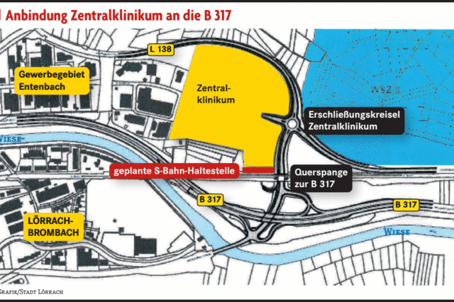 Stadt Lörrach will Klinik und Zufahrtstraßen gleichzeitig fertigstellen